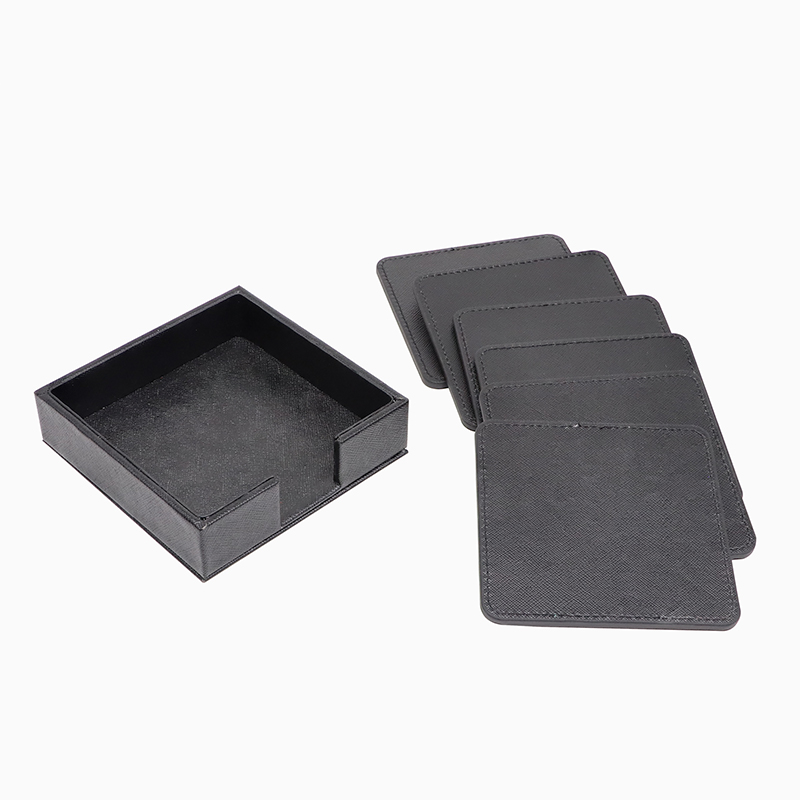 Square Black Coaster Sets