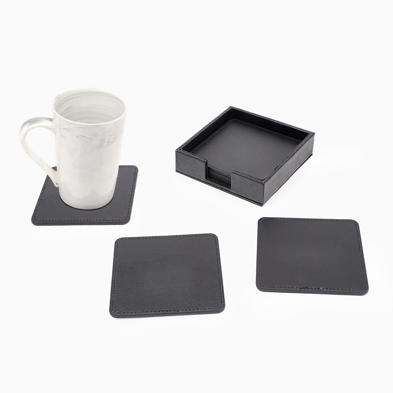 Square Black Coaster Sets