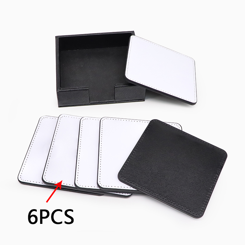 Square White Coaster Sets
