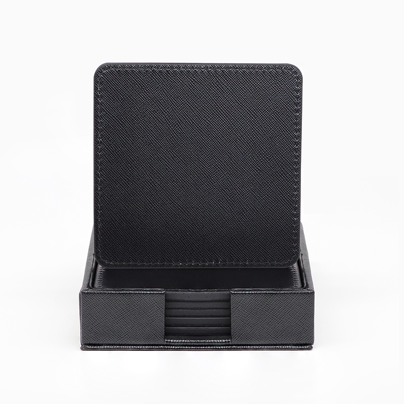 Square Black Coaster Sets