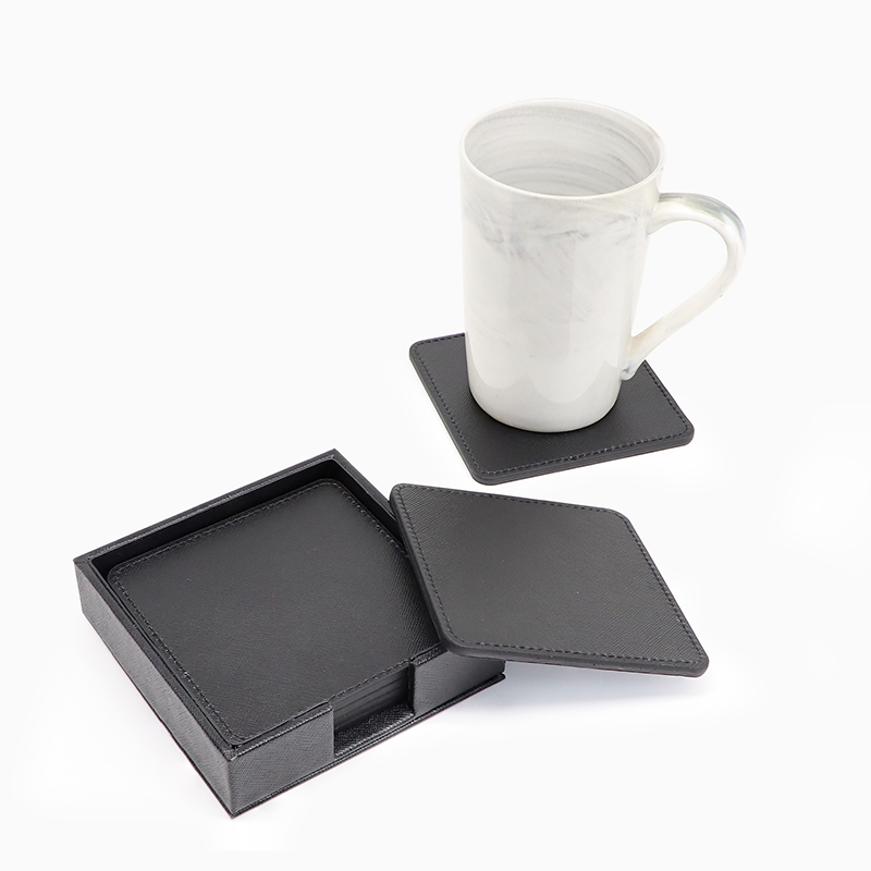 Square Black Coaster Sets