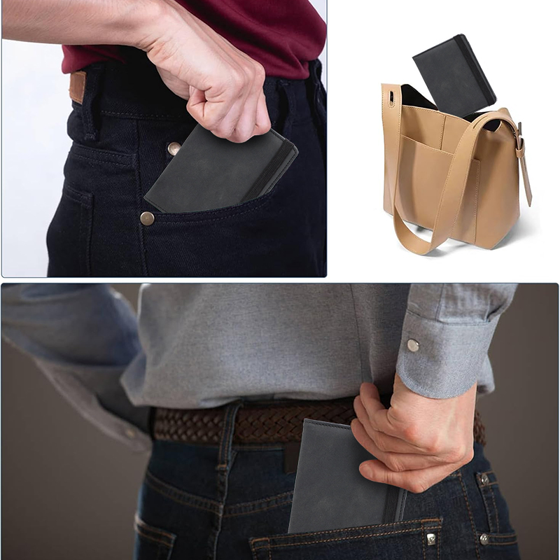 Dark Gray Full PU Passport Covers