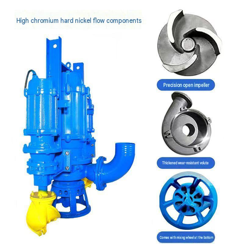 Vertical sand pumping and mixing type 4-inch and 6-inch slurry conveying non-clogging sewage pump