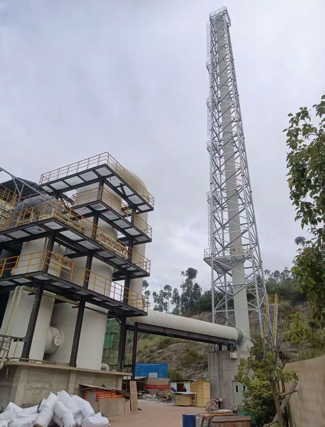 Industrial Chimney Support Tower