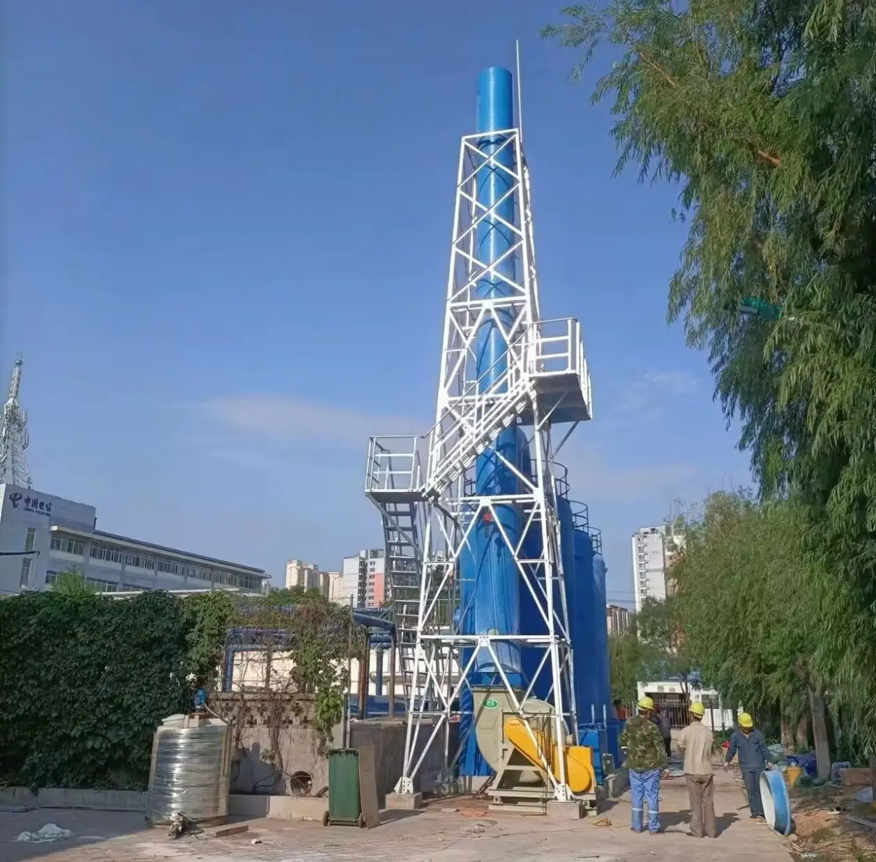 Industrial Chimney Support Tower