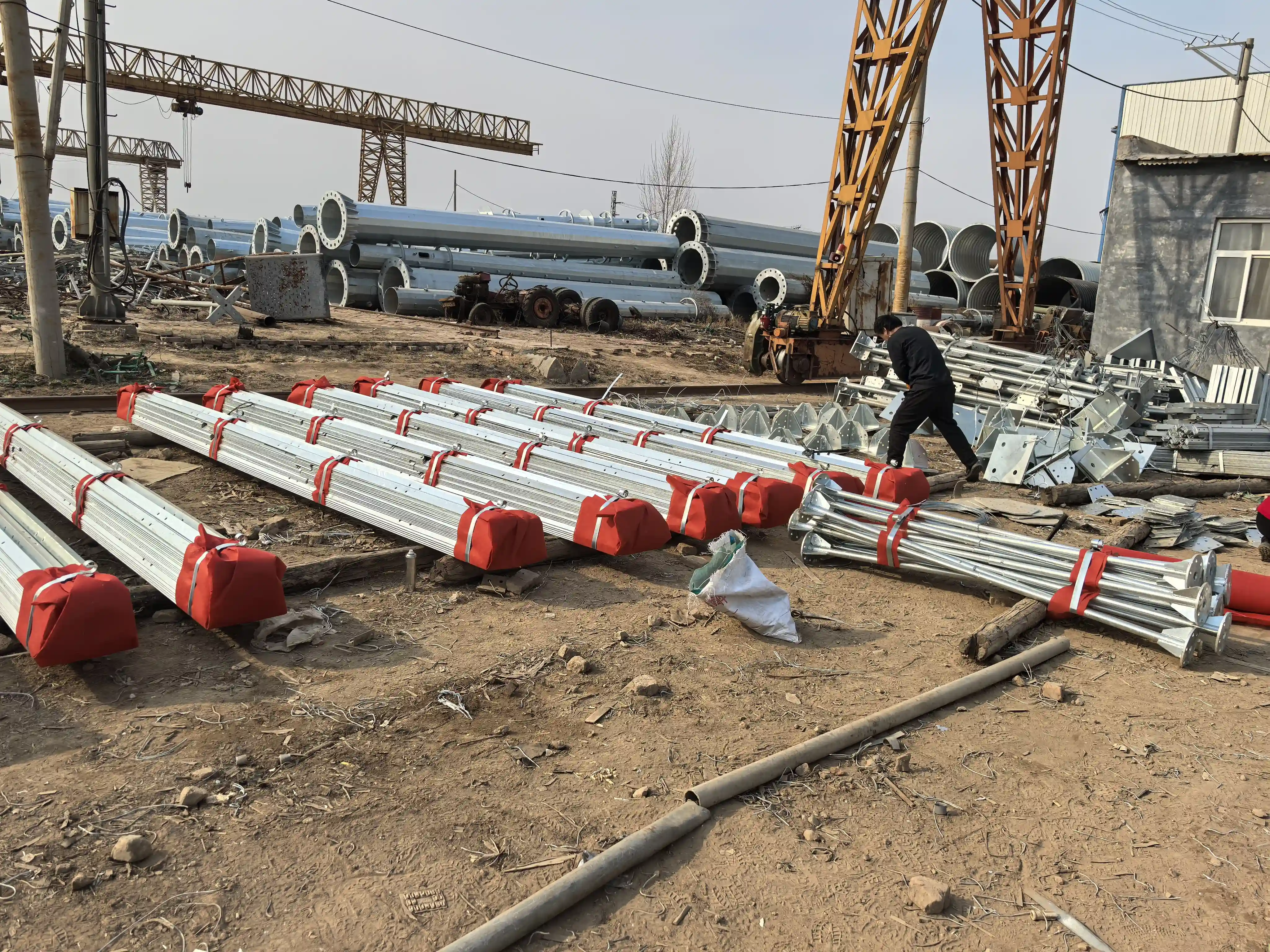 Inside the Yutai Steel Tower Factory: From Steel Inbound to Finished Product Outbound