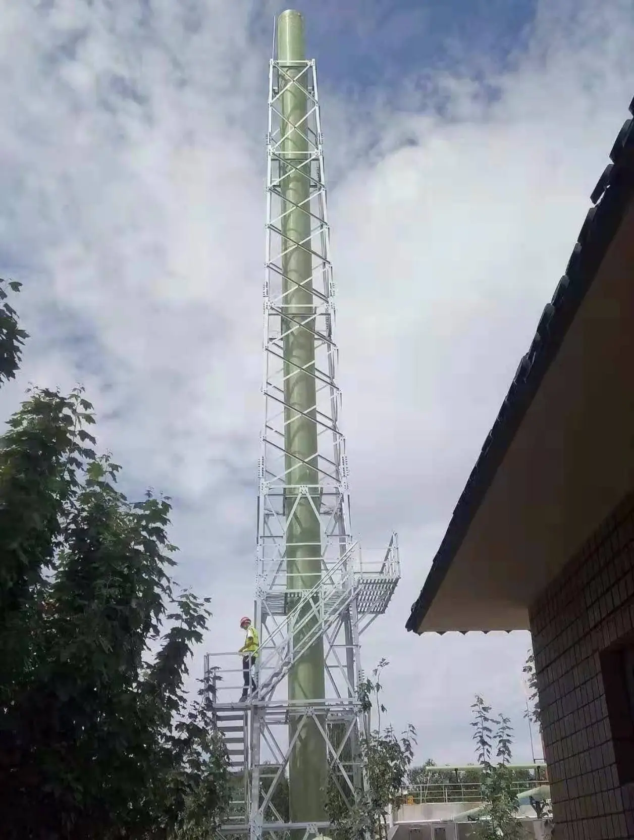 Industrial Chimney Support Tower