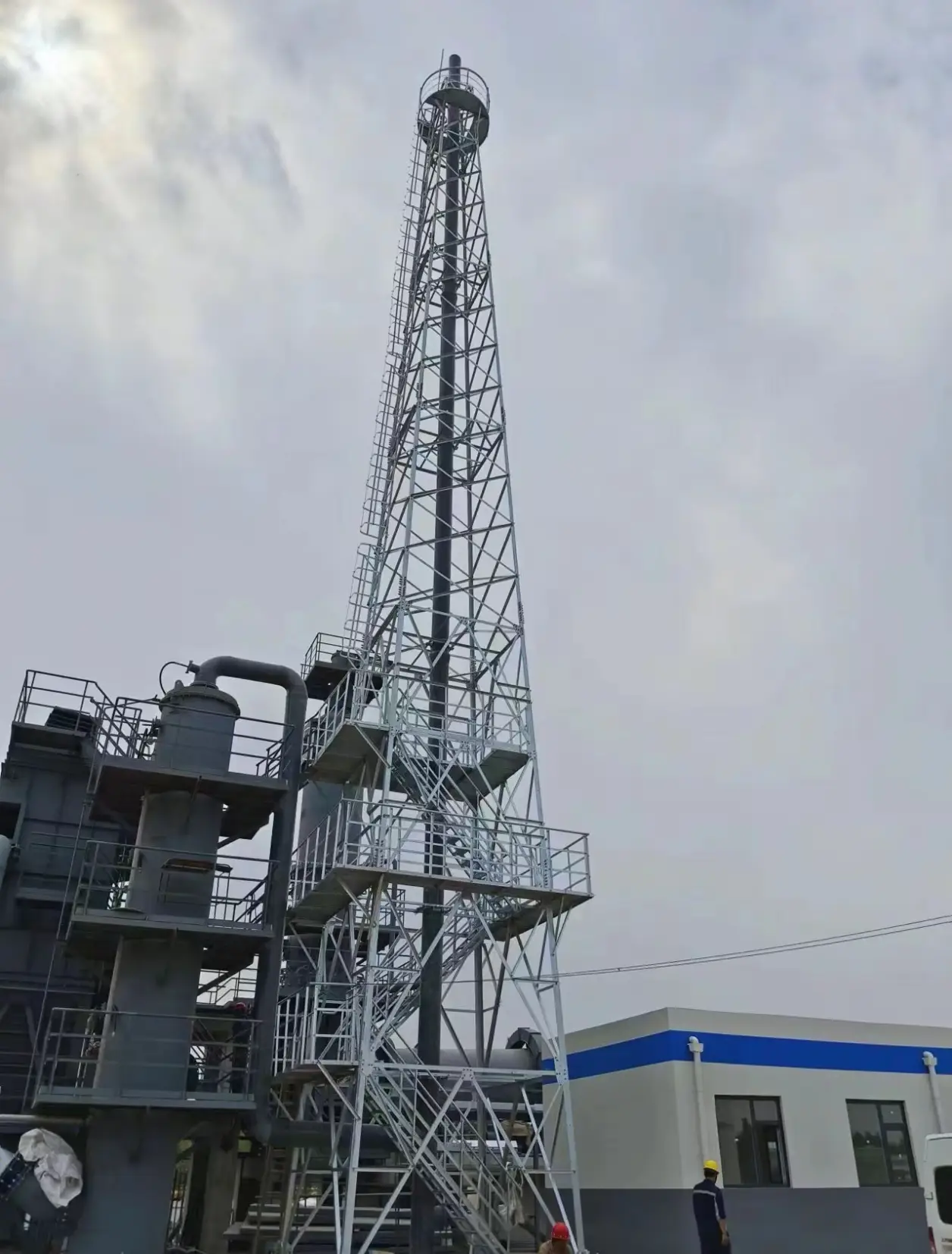 Industrial Chimney Support Tower