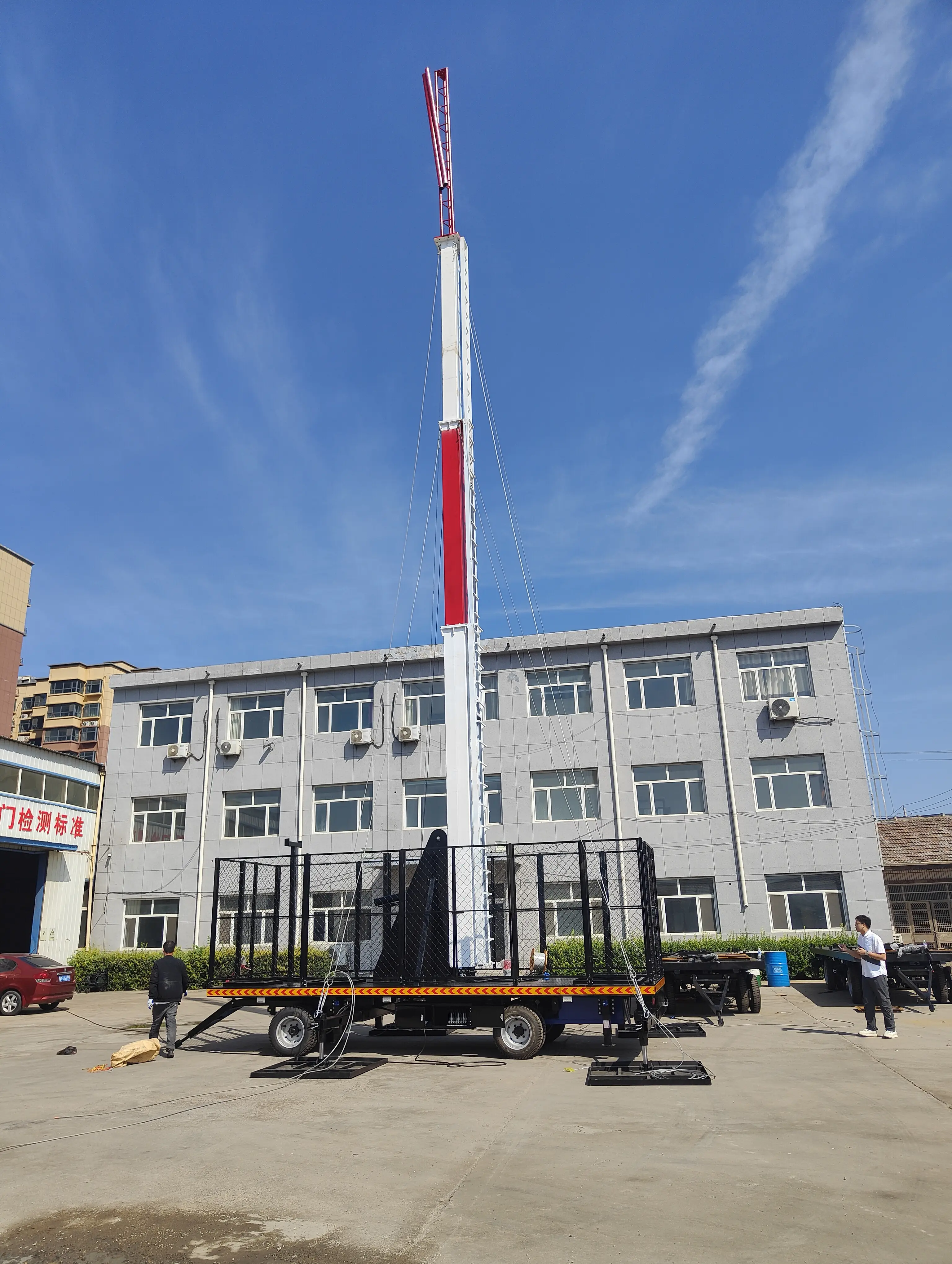 Trailer-type Telescopic Emergency Telecom Tower