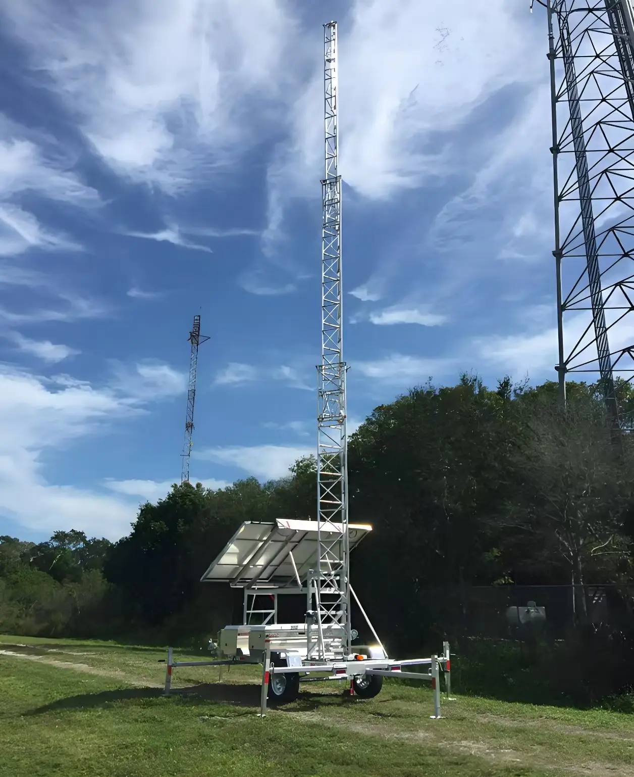 Trailer-type Telescopic Emergency Telecom Tower