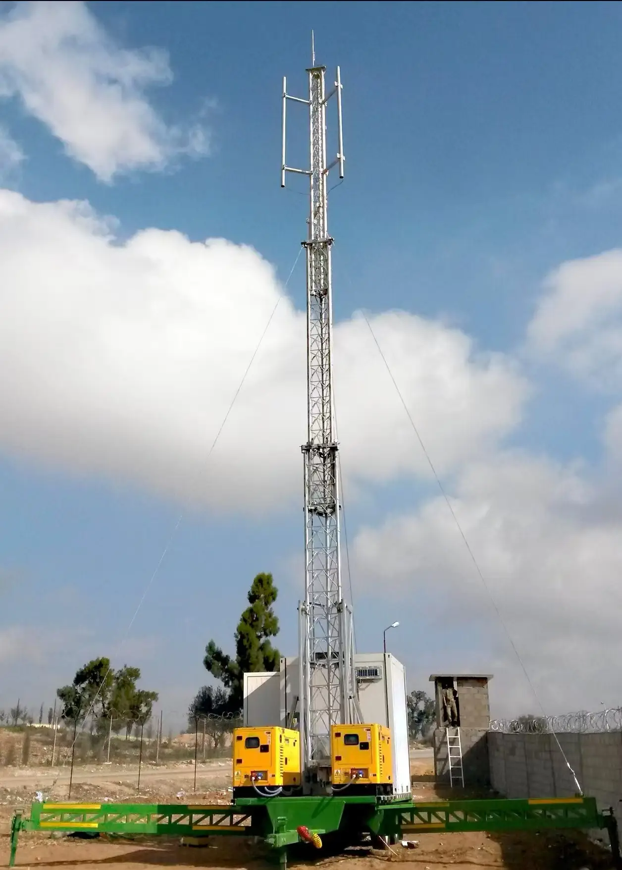 Trailer-type Telescopic Emergency Telecom Tower