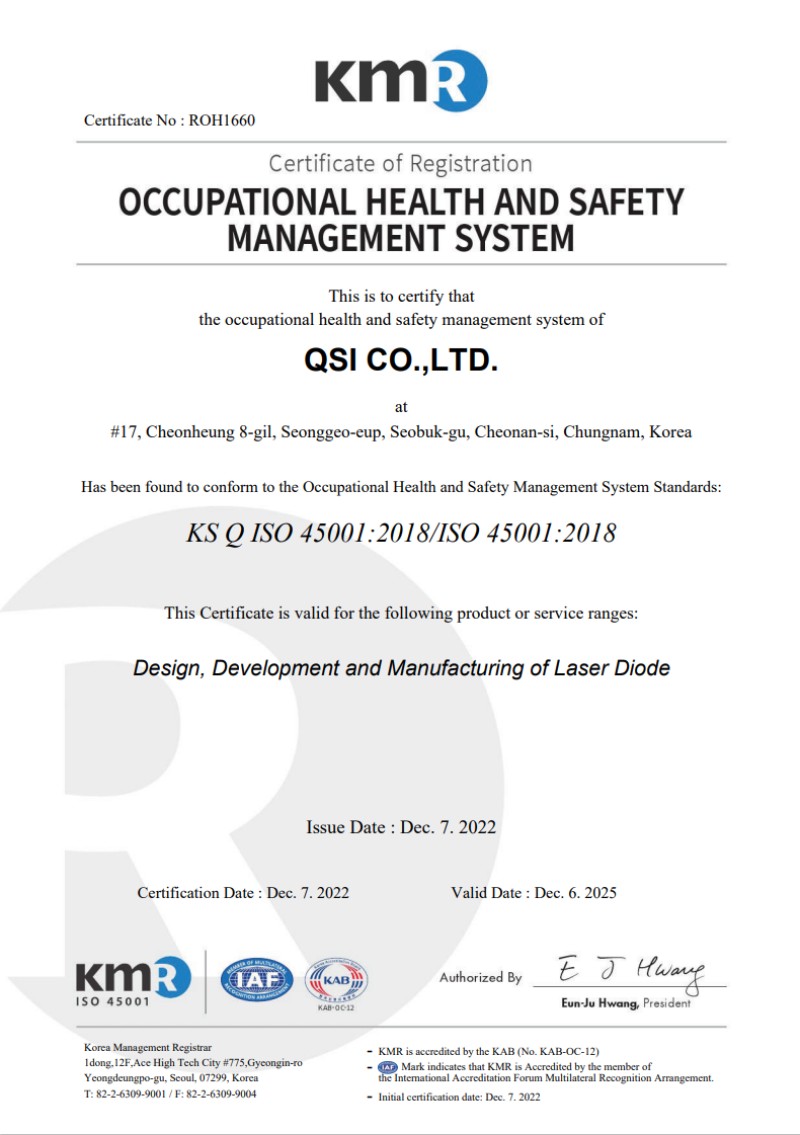 ISO 45001 Certificate