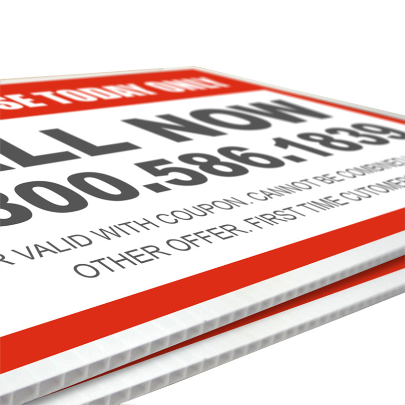 Custom PP Corrugated Plastic Signs