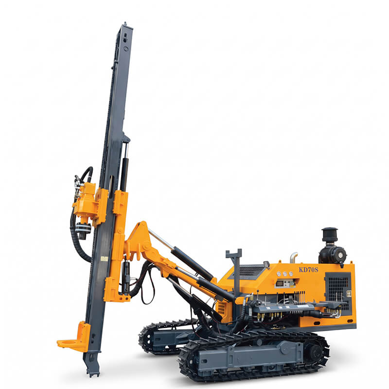 Kaishan KD70S Solar Piling Crawler DTH Drill Rig (115–203 mm)