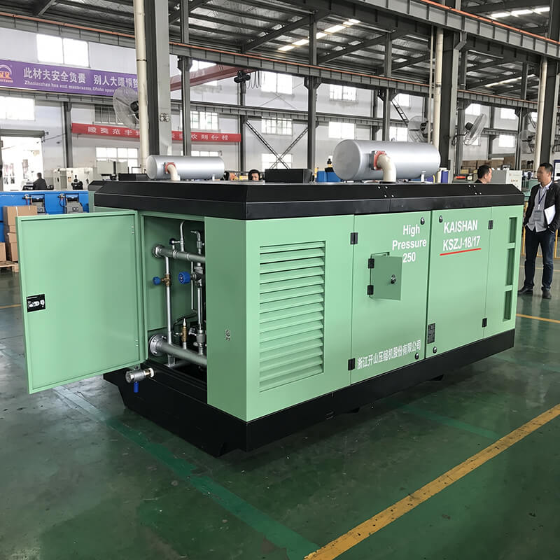 Kaishan KSZJ High Air Pressure Portable Screw Compressor (15–30 Bar)