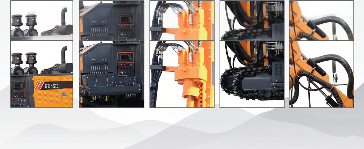 kaishan-kd45e-integrated-dth-rig-key-components-details