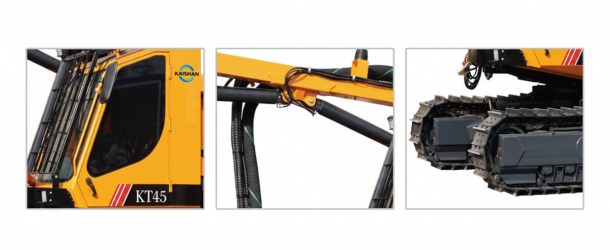 kaishan-kt45-hydraulic-drill-rig-key-components-details