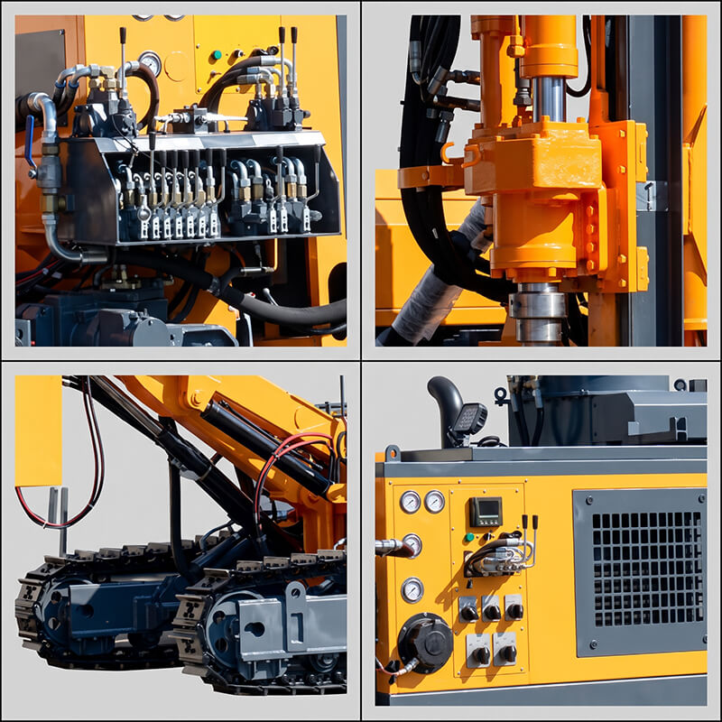 KG420B / KG420BH Hydraulic Crawler Open-Pit DTH Drilling Rig (90–130mm)