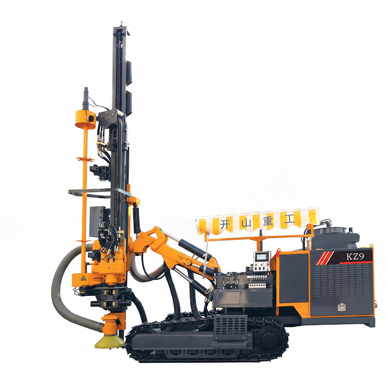 Kaishan KZ9 Surface DTH Drilling Rig (⌀115–165 mm, 7+1 Auto Rod Carousel)