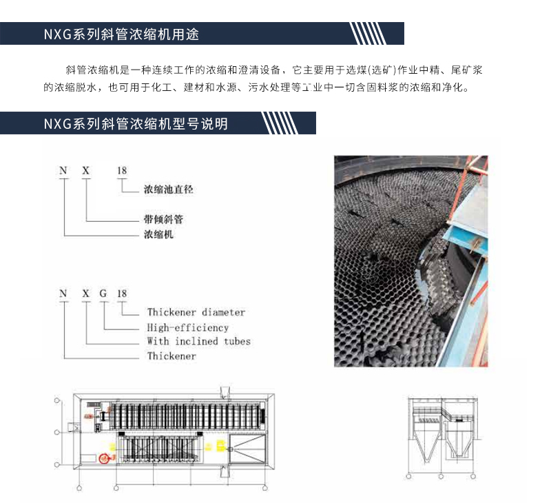 NXG系列高效斜管浓缩机-