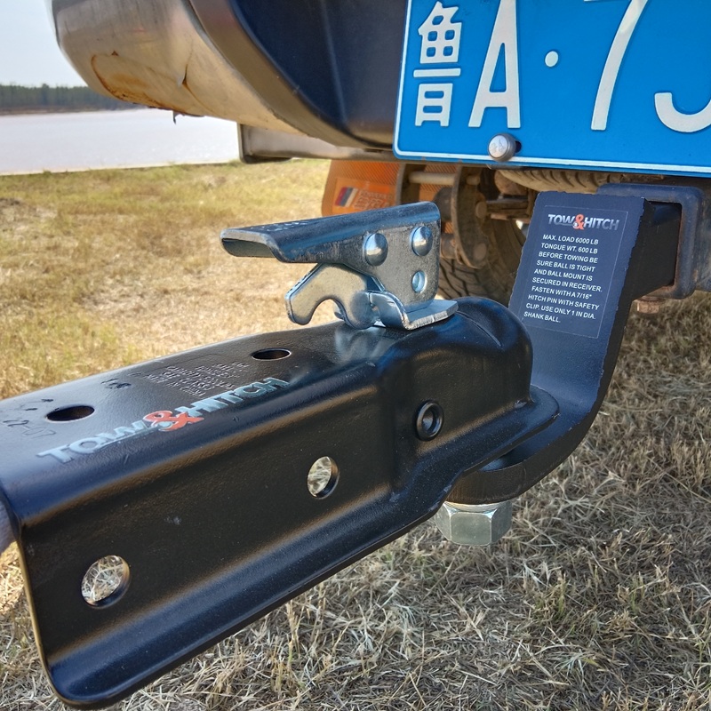TOW&HITCH Galvanized Trailer Coupler Latch Lock