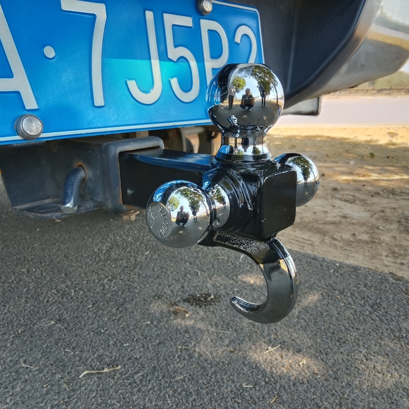 Triple Chrome Ball Mount with Tow hook