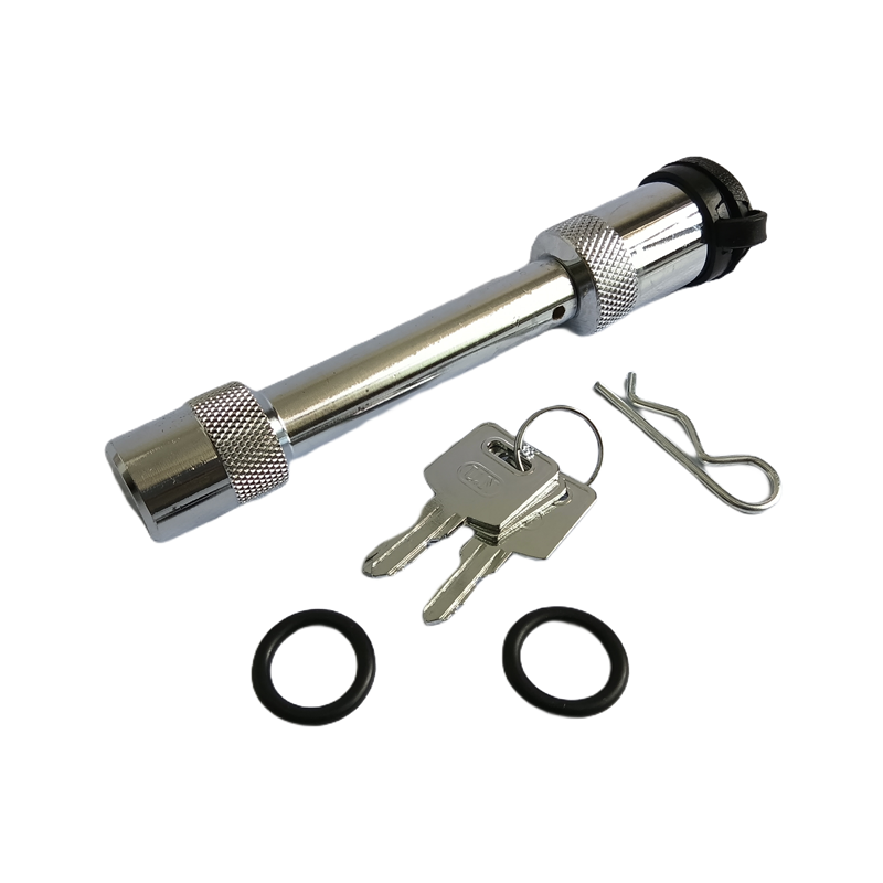 Chrome Trailer Hitch Receiver Lock