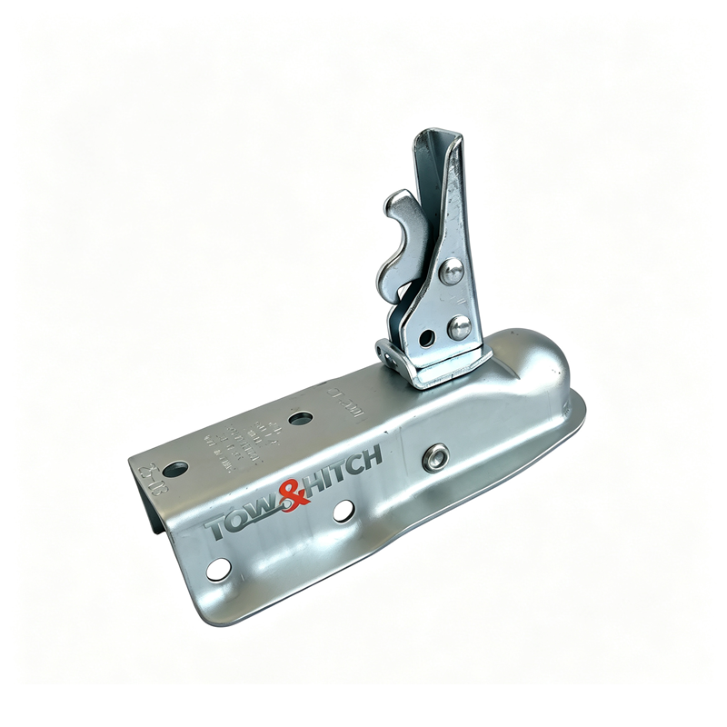 2-1/2" channel 1-7/8" ball straight tongue trailer coupler galvanized 2000LBS trigger latch 2.5 inch square tube utility trailer replacement
