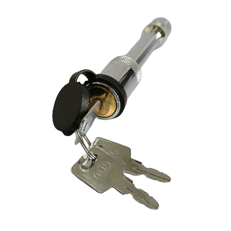 Chrome Trailer Hitch Receiver Lock