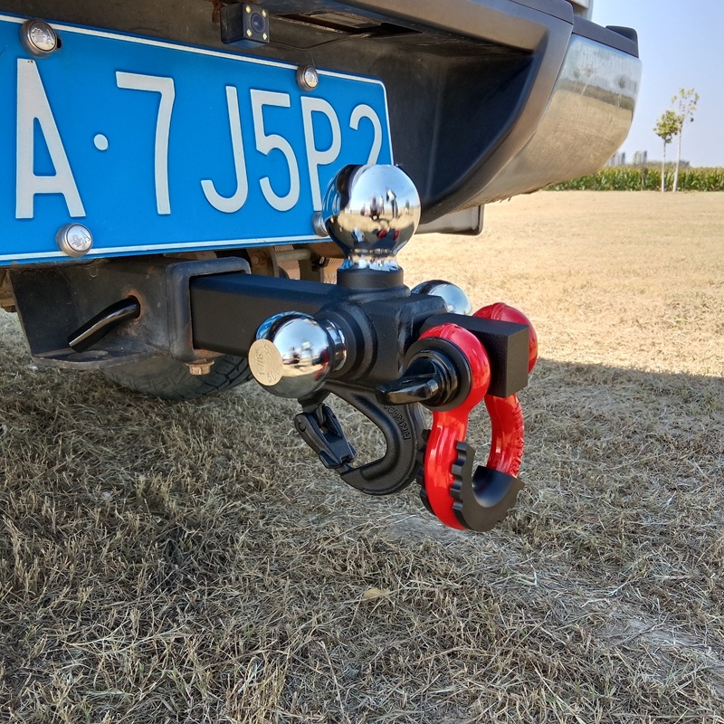 Triple Ball Mount with Pintle Hook & Recovery Shackle