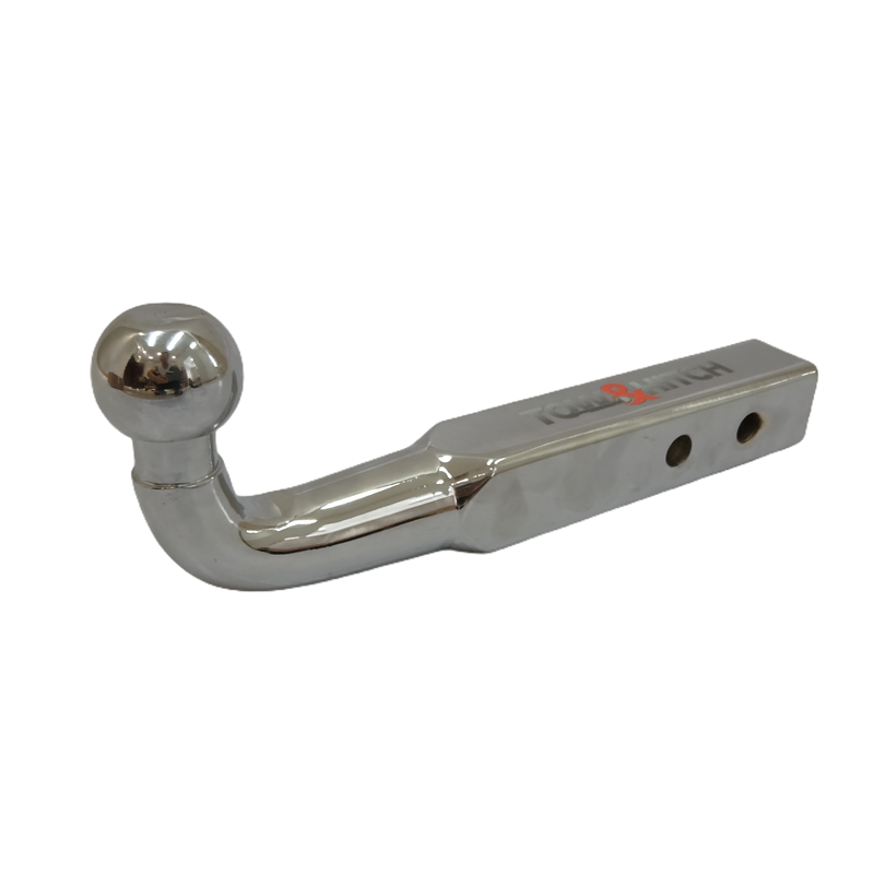 BH-CHROME-2DROP | Chrome Trailer Hitch Ball Mount (2" Drop, 2" Ball, 2" Receiver)