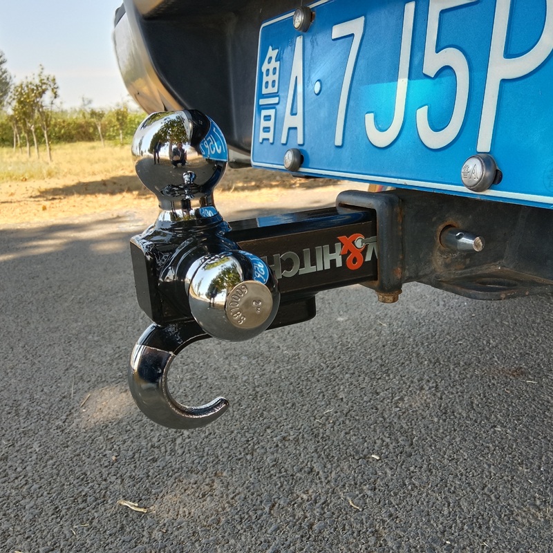Triple Chrome Ball Mount with Tow hook