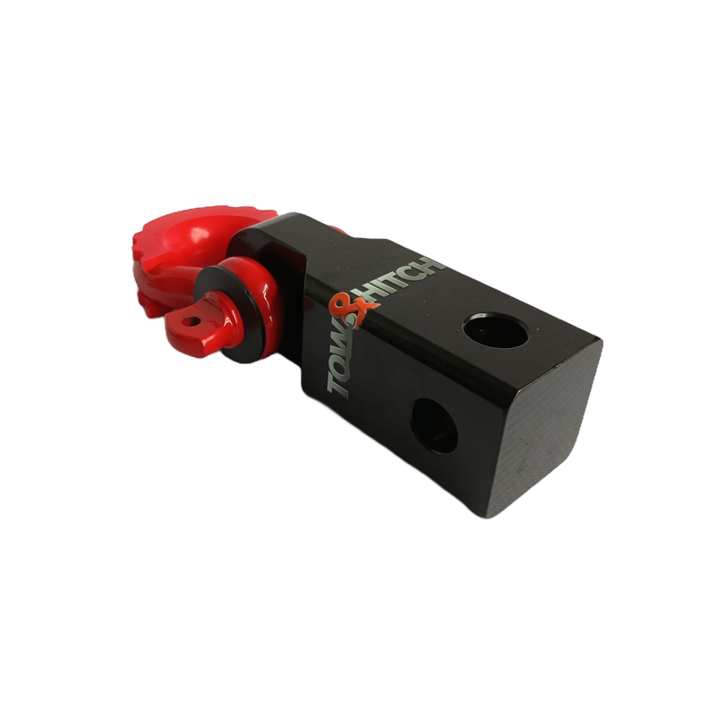 TOW&HITCH 2" Receiver Recovery Shackle Mount with D-Ring Shackle