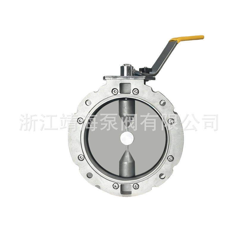 瀞海新款手动粉尘蝶阀 浙江卸料粉尘蝶阀 厂家直供双法兰 蝴蝶阀