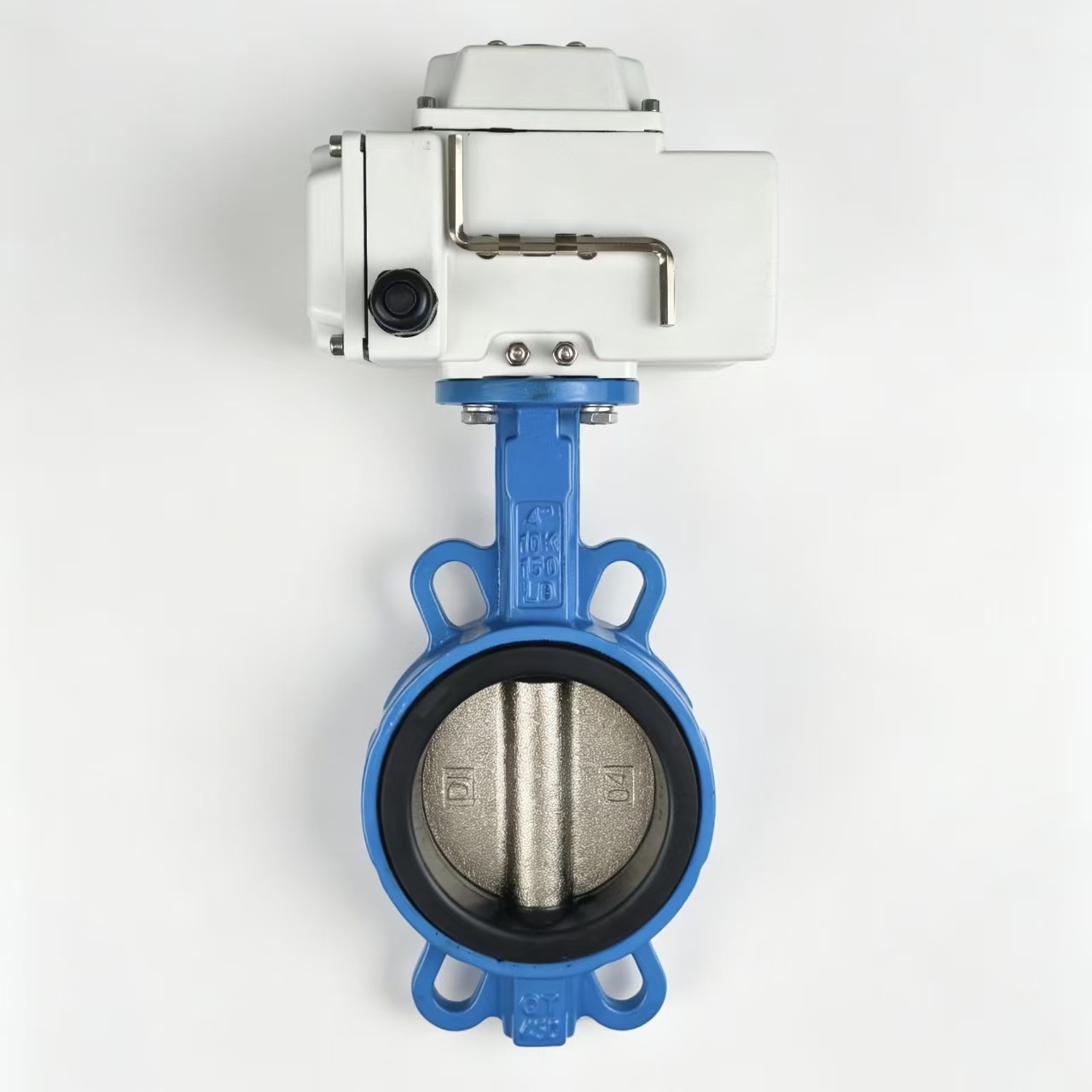 瀞海D971X-16电动对夹水用橡胶软密封水用球磨铸铁 电动蝶阀厂家