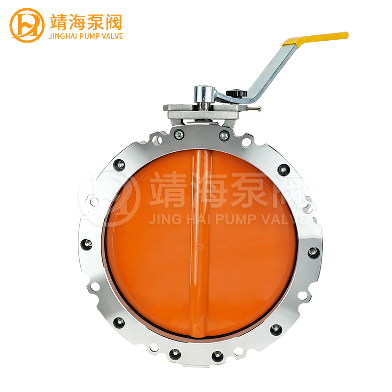 瀞海搅拌站SV2FS手柄水泥粉体蝶阀SV1FS聚氨酯板 手动粉尘蝶阀