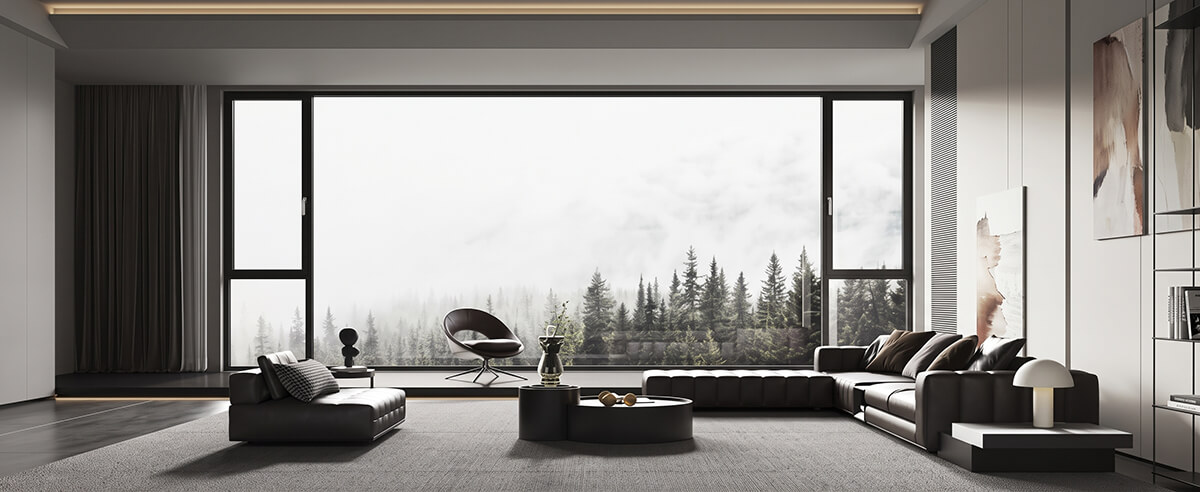 modern-living-room-panoramic-aluminum-casement-windows