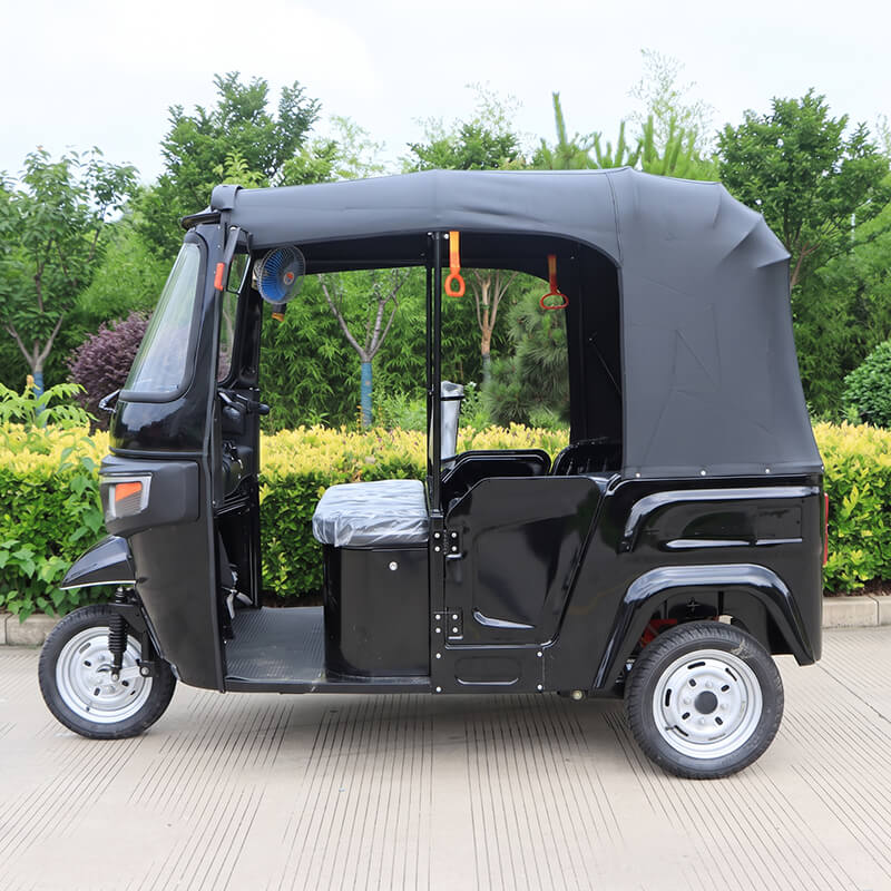 LZ-T01 Single-Row 4 Seater Passenger Electric Tricycle Taxi Tuk Tuk (2000W–4000W PMSM, 70km/h)
