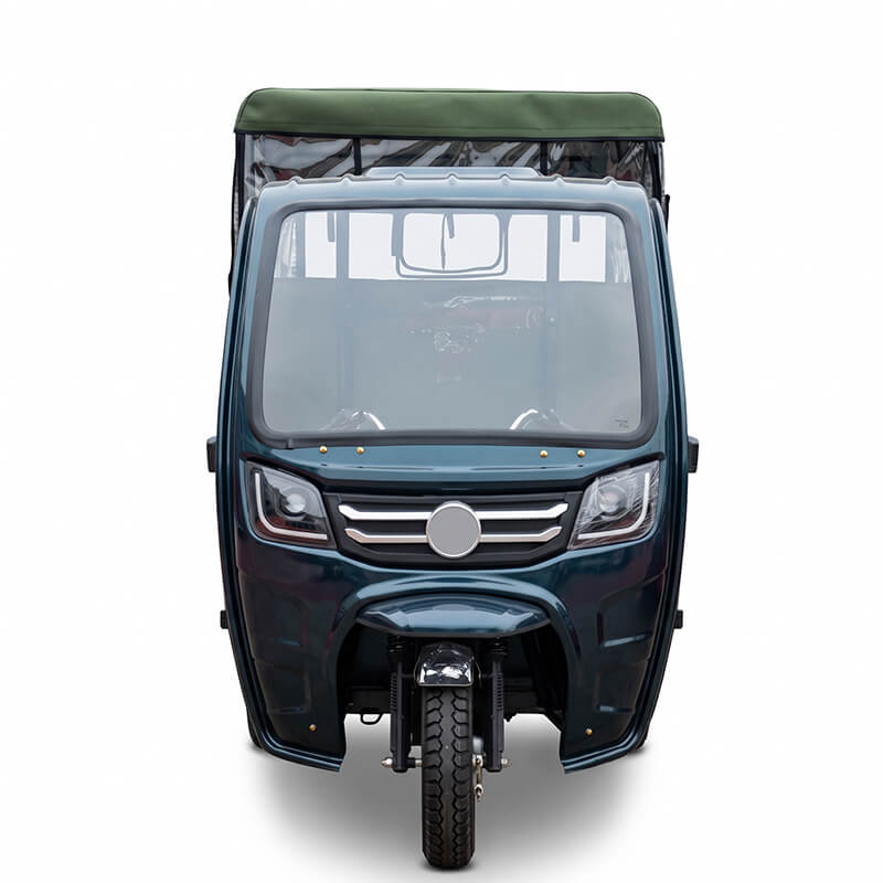 Dajiang 1.8m Heavy-Duty Semi-Cabin Electric Tricycle, 6-7 Seater, 1500kg Load Passenger & Cargo Trike (1500W PMSM)