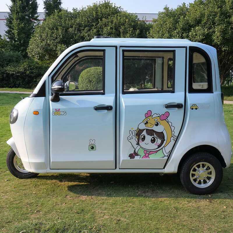 G7 Enclosed Cabin Electric Tricycle, Adult Passenger 3 Wheeler for Family Commute