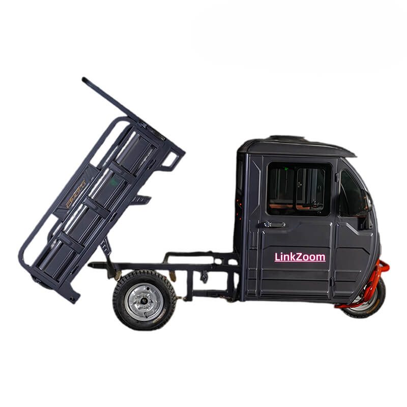A31 Fully Enclosed Electric Cargo Tipping Tricycle, 745kg Payload, 2000W 72V Cabin Tipper
