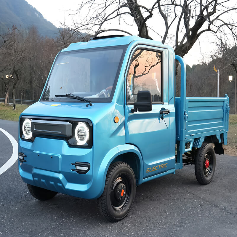 A41 EEC Adult 4-Wheel Electric Cargo Truck, 2000W 72V 100Ah, 800kg Payload Hydraulic Tipper Car