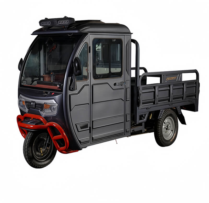 A31 Fully Enclosed Electric Cargo Tipping Tricycle, 745kg Payload, 2000W 72V Cabin Tipper