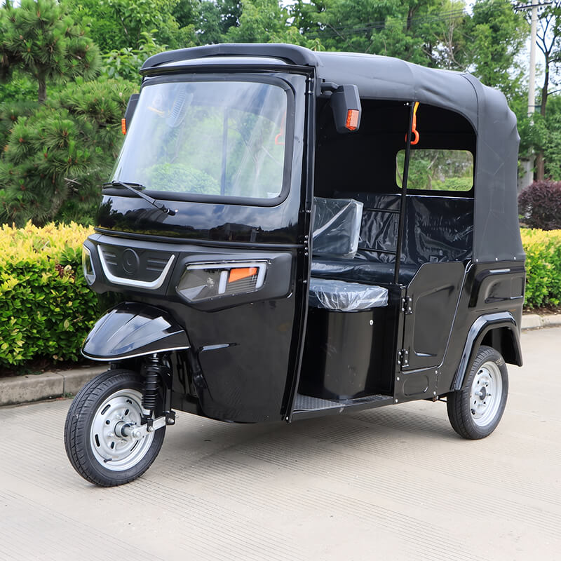 LZ-T01 Single-Row 4 Seater Passenger Electric Tricycle Taxi Tuk Tuk (2000W–4000W PMSM, 70km/h)