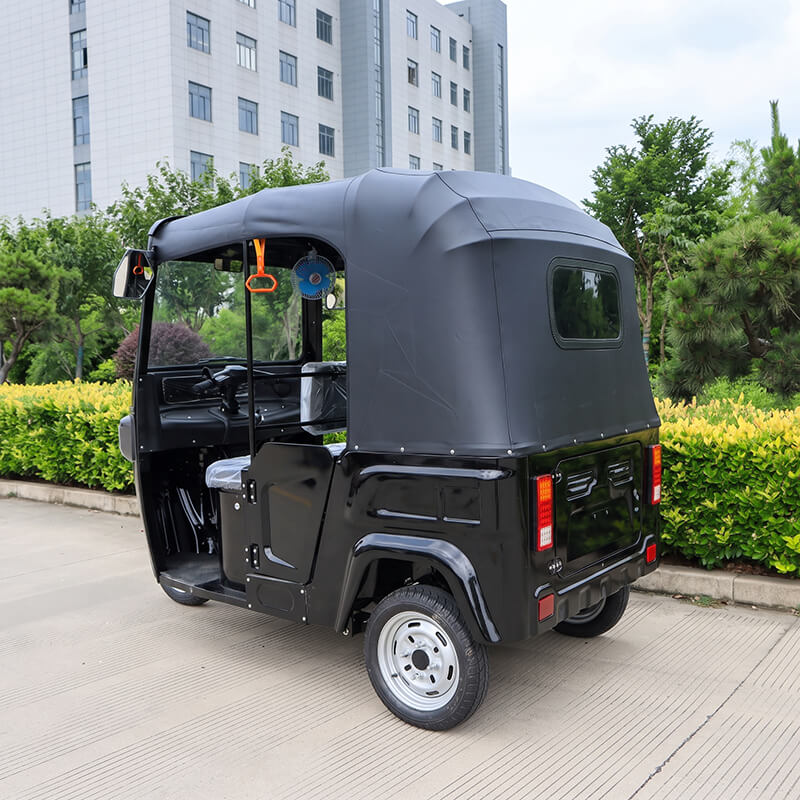 LZ-T01 Single-Row 4 Seater Passenger Electric Tricycle Taxi Tuk Tuk (2000W–4000W PMSM, 70km/h)