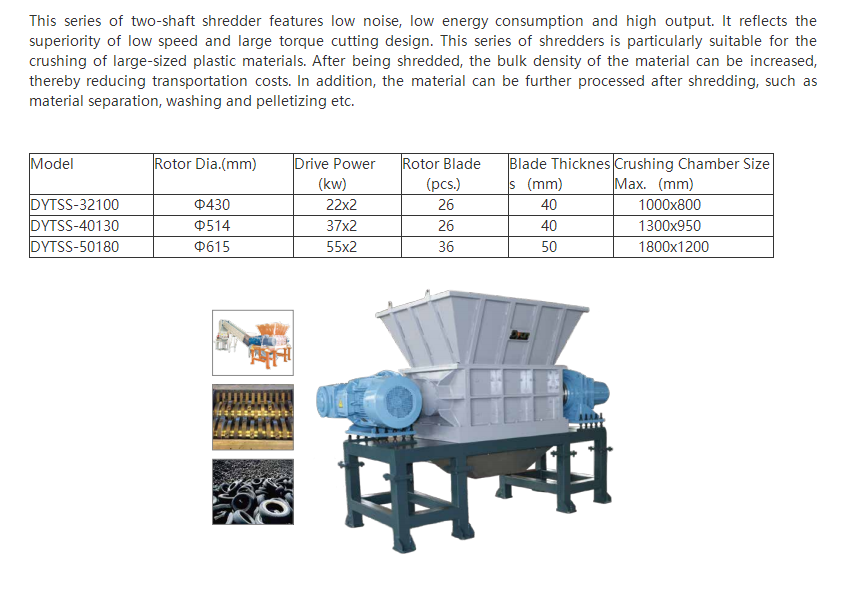 DYTSS Series Two-shaft Shredder-1
