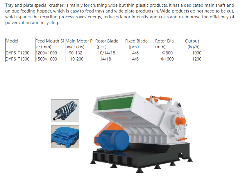 DYPS-T Series Tray Plate Special Crusher-1