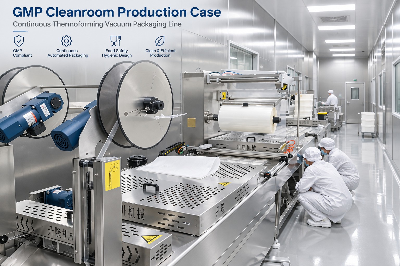 Thermoforming Vacuum Packaging Machine Forming Station Detail