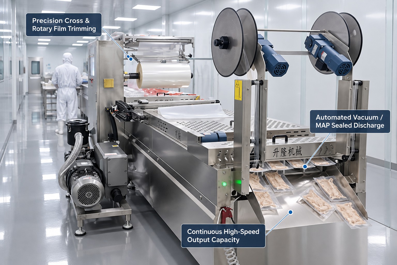 Thermoforming Vacuum Machine Production Line Overall View