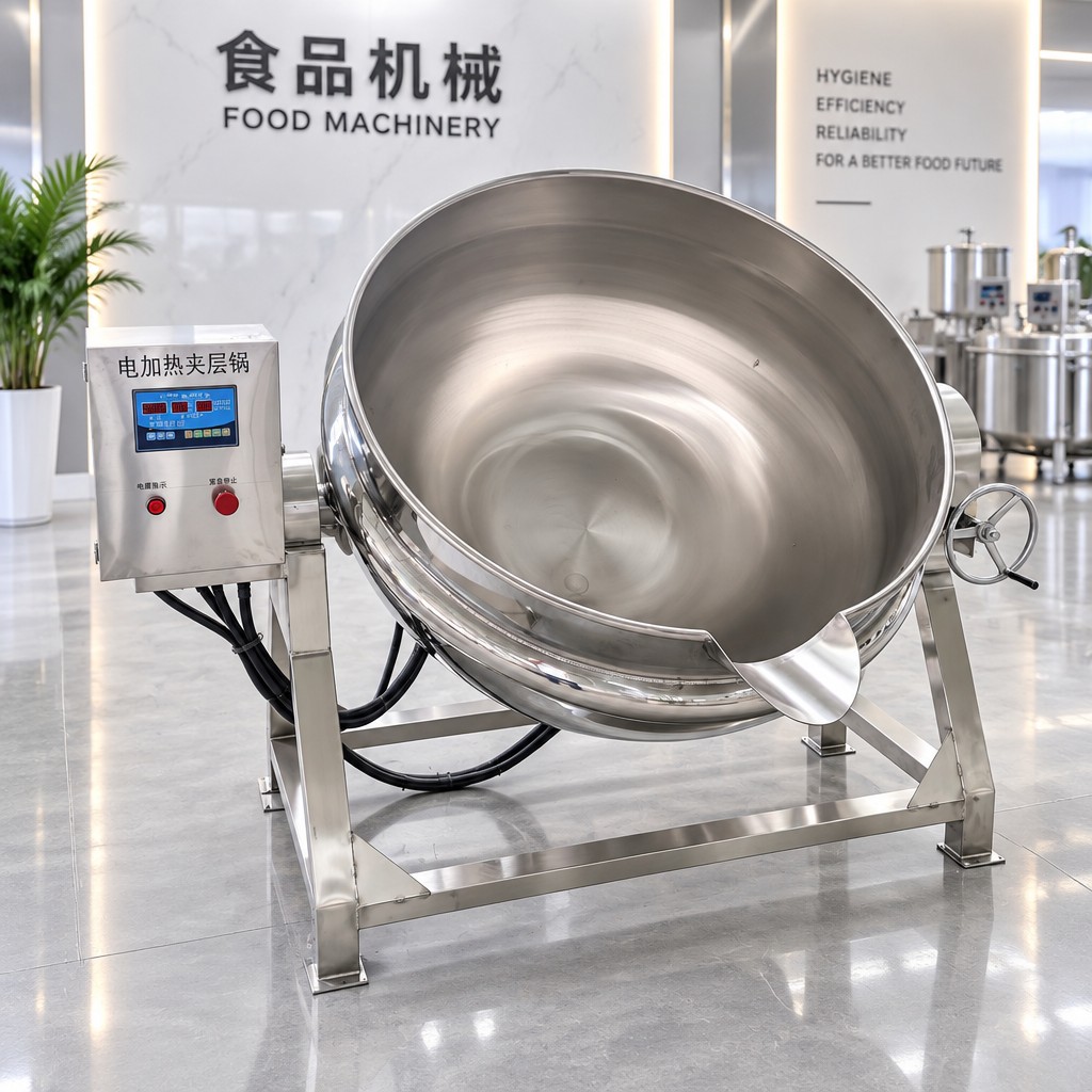Electric & Steam Jacketed Kettle | Food Grade Cooking Kettle for Food Processing